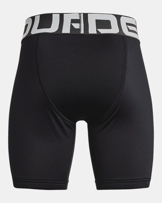 Boys' UA Diamond Utility Slider Shorts, Black, pdpMainDesktop image number 1